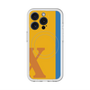 スリムプロテクションプレミアムケース with MagSafe［ オリジナル - initial color line - X orange ］