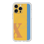 スリムプロテクションプレミアムケース with MagSafe［ オリジナル - initial color line - X orange ］