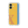 スリムプロテクションプレミアムケース with MagSafe［ オリジナル - initial color line - X orange ］