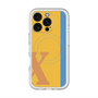 スリムプロテクションプレミアムケース with MagSafe［ オリジナル - initial color line - X orange ］
