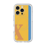 スリムプロテクションプレミアムケース with MagSafe［ オリジナル - initial color line - X orange ］
