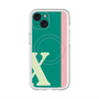 スリムプロテクションプレミアムケース with MagSafe［ オリジナル - initial color line - X green ］