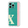 スリムプロテクションプレミアムケース with MagSafe［ オリジナル - initial color line - X green ］