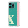 スリムプロテクションプレミアムケース with MagSafe［ オリジナル - initial color line - X green ］