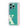 スリムプロテクションプレミアムケース with MagSafe［ オリジナル - initial color line - X green ］