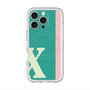 スリムプロテクションプレミアムケース with MagSafe［ オリジナル - initial color line - X green ］