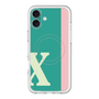 スリムプロテクションプレミアムケース with MagSafe［ オリジナル - initial color line - X green ］