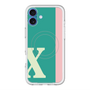 スリムプロテクションプレミアムケース with MagSafe［ オリジナル - initial color line - X green ］