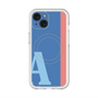 スリムプロテクションプレミアムケース with MagSafe［ オリジナル - initial color line - A blue ］