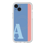 スリムプロテクションプレミアムケース with MagSafe［ オリジナル - initial color line - A blue ］