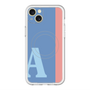スリムプロテクションプレミアムケース with MagSafe［ オリジナル - initial color line - A blue ］