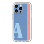 スリムプロテクションプレミアムケース with MagSafe［ オリジナル - initial color line - A blue ］