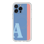 スリムプロテクションプレミアムケース with MagSafe［ オリジナル - initial color line - A blue ］