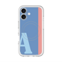 スリムプロテクションプレミアムケース with MagSafe［ オリジナル - initial color line - A blue ］