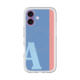 スリムプロテクションプレミアムケース with MagSafe［ オリジナル - initial color line - A blue ］