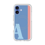 スリムプロテクションプレミアムケース with MagSafe［ オリジナル - initial color line - A blue ］