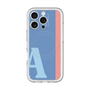 スリムプロテクションプレミアムケース with MagSafe［ オリジナル - initial color line - A blue ］