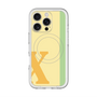 スリムプロテクションプレミアムケース with MagSafe［ オリジナル - initial color line - X yellow ］