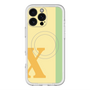 スリムプロテクションプレミアムケース with MagSafe［ オリジナル - initial color line - X yellow ］