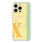 スリムプロテクションプレミアムケース with MagSafe［ オリジナル - initial color line - X yellow ］