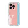 スリムプロテクションプレミアムケース with MagSafe［ オリジナル - initial color line - Y pink ］