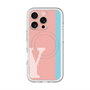 スリムプロテクションプレミアムケース with MagSafe［ オリジナル - initial color line - Y pink ］