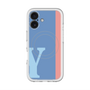 スリムプロテクションプレミアムケース with MagSafe［ オリジナル - initial color line - Y blue ］