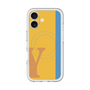 スリムプロテクションプレミアムケース with MagSafe［ オリジナル - initial color line - Y orange ］