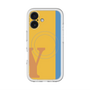 スリムプロテクションプレミアムケース with MagSafe［ オリジナル - initial color line - Y orange ］