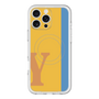 スリムプロテクションプレミアムケース with MagSafe［ オリジナル - initial color line - Y orange ］