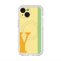 スリムプロテクションプレミアムケース with MagSafe［ オリジナル - initial color line - Y yellow ］