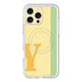スリムプロテクションプレミアムケース with MagSafe［ オリジナル - initial color line - Y yellow ］