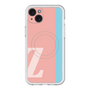 スリムプロテクションプレミアムケース with MagSafe［ オリジナル - initial color line - Z pink ］