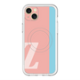 スリムプロテクションプレミアムケース with MagSafe［ オリジナル - initial color line - Z pink ］
