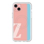 スリムプロテクションプレミアムケース with MagSafe［ オリジナル - initial color line - Z pink ］