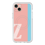 スリムプロテクションプレミアムケース with MagSafe［ オリジナル - initial color line - Z pink ］