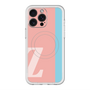 スリムプロテクションプレミアムケース with MagSafe［ オリジナル - initial color line - Z pink ］