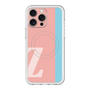 スリムプロテクションプレミアムケース with MagSafe［ オリジナル - initial color line - Z pink ］