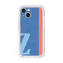 スリムプロテクションプレミアムケース with MagSafe［ オリジナル - initial color line - Z blue ］