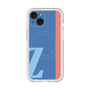 スリムプロテクションプレミアムケース with MagSafe［ オリジナル - initial color line - Z blue ］