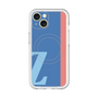 スリムプロテクションプレミアムケース with MagSafe［ オリジナル - initial color line - Z blue ］