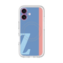 スリムプロテクションプレミアムケース with MagSafe［ オリジナル - initial color line - Z blue ］