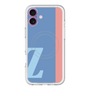 スリムプロテクションプレミアムケース with MagSafe［ オリジナル - initial color line - Z blue ］