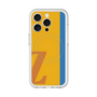 スリムプロテクションプレミアムケース with MagSafe［ オリジナル - initial color line - Z orange ］