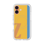 スリムプロテクションプレミアムケース with MagSafe［ オリジナル - initial color line - Z orange ］