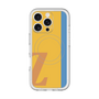 スリムプロテクションプレミアムケース with MagSafe［ オリジナル - initial color line - Z orange ］