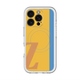 スリムプロテクションプレミアムケース with MagSafe［ オリジナル - initial color line - Z orange ］