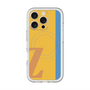 スリムプロテクションプレミアムケース with MagSafe［ オリジナル - initial color line - Z orange ］