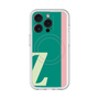スリムプロテクションプレミアムケース with MagSafe［ オリジナル - initial color line - Z green ］