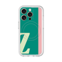スリムプロテクションプレミアムケース with MagSafe［ オリジナル - initial color line - Z green ］